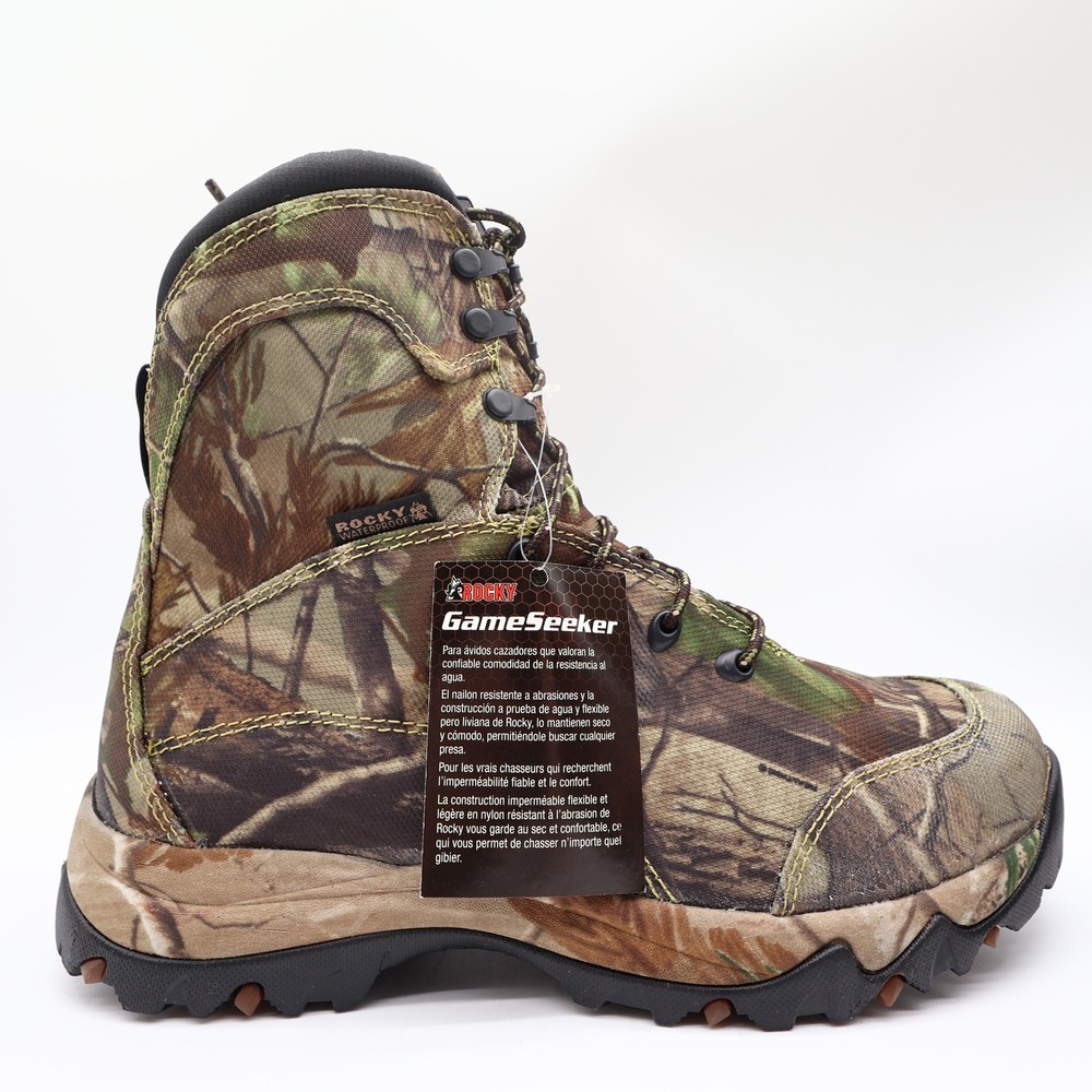 Rocky GameSeeker Hunting Boots Mens 11 Camo Nylon Waterproof RKY0016 New - Picture 13 of 16